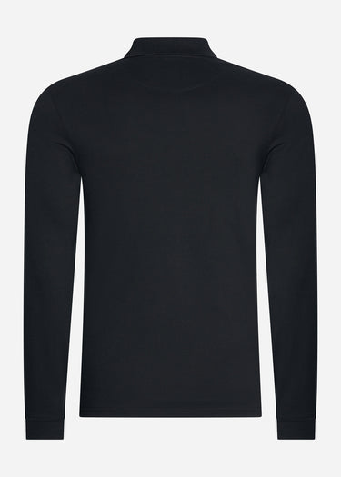 Lyle & Scott Longsleeve Polo's LS polo shirt - jet black