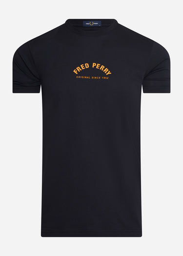 Fred Perry T-shirts  Arch branding t-shirt - navy