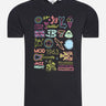 Ben Sherman T-shirts Night at brighton beach tee - black