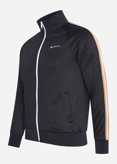 Ben Sherman Vesten  House taped track top - black