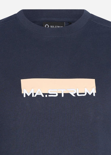 MA.Strum T-shirts MA.Strum block print tee - ink navy
