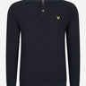 Lyle & Scott Truien Chunky rib button neck - dark navy