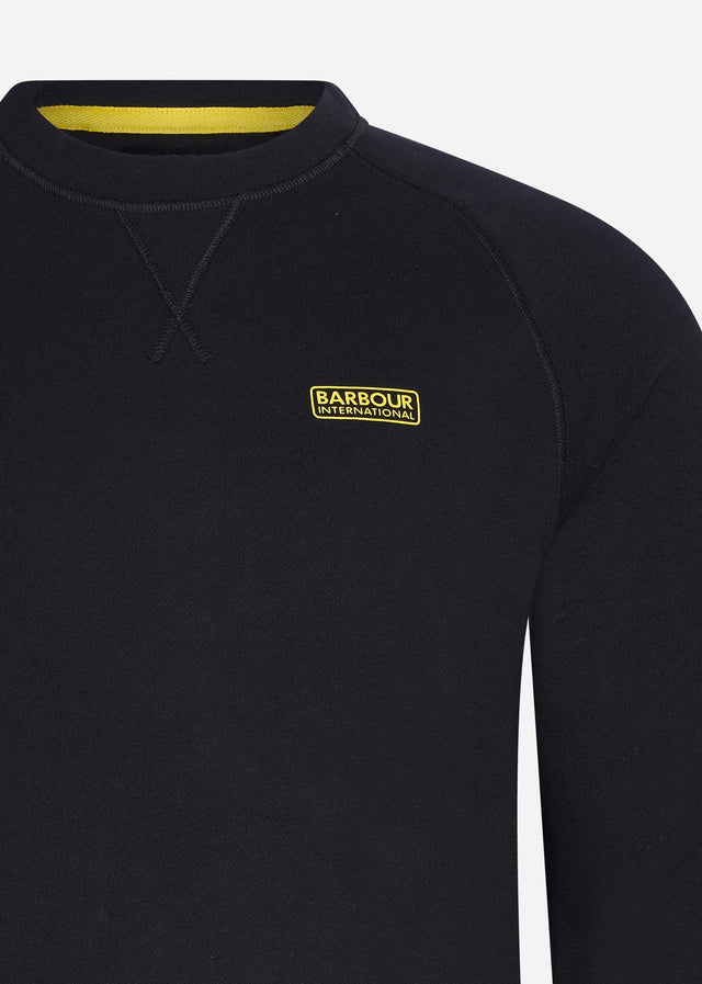 Barbour International Pullover Essential crew neck sweat - black