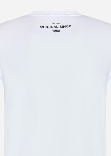 Fred Perry T-shirts  Flock laurel wreath t-shirt - white