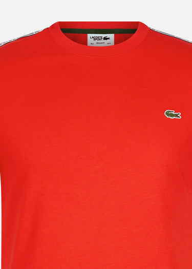 Lacoste T-shirts Contrast stripe t-shirt - corrida