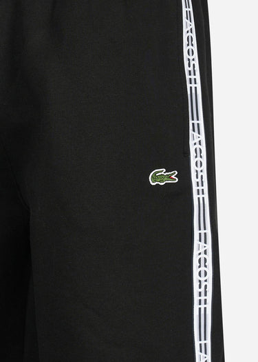 Lacoste Korte Broeken Contrast stripe shorts - black