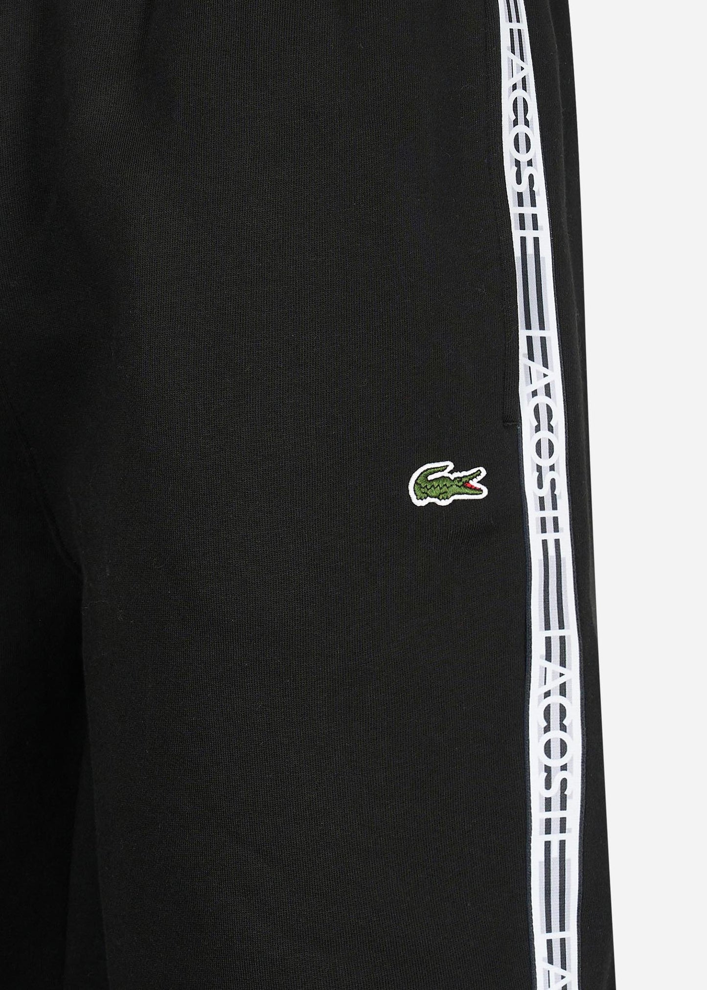 Lacoste Korte Broeken Contrast stripe shorts - black