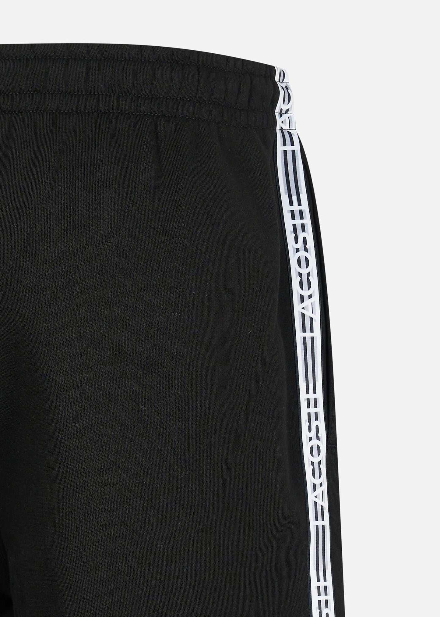 Lacoste Korte Broeken Contrast stripe shorts - black