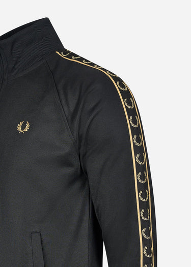 Fred Perry Vesten  Seasonal taped track jacket - black gold