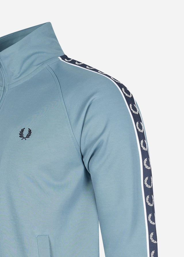 Fred Perry Sweatjacken Contrast tape track jacket - ash blue navy