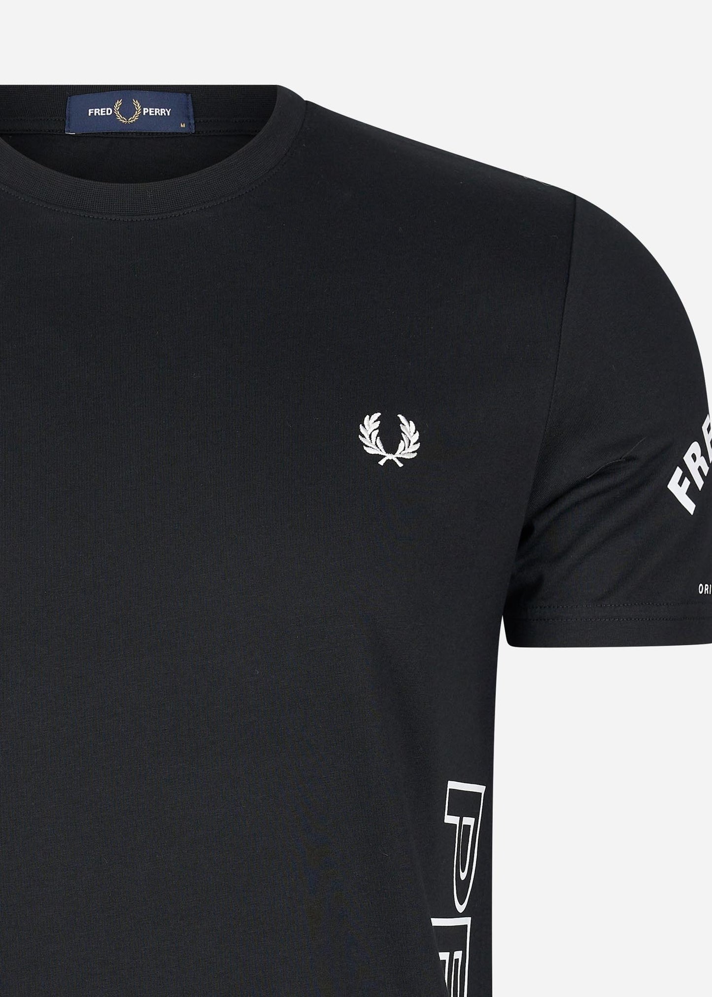Fred Perry T-shirts Bold branding t-shirt - black