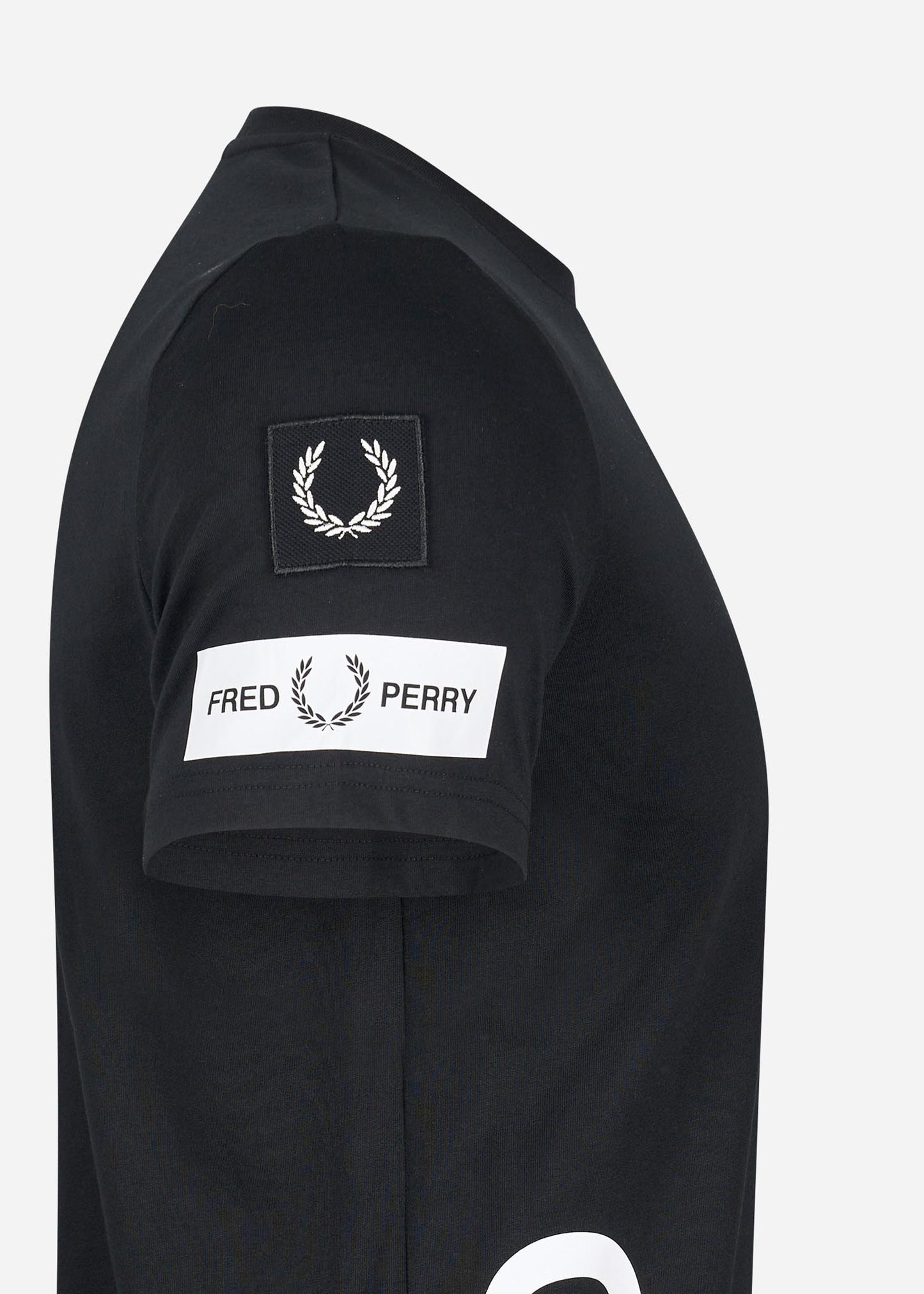 Fred Perry T-shirts Bold branding t-shirt - black