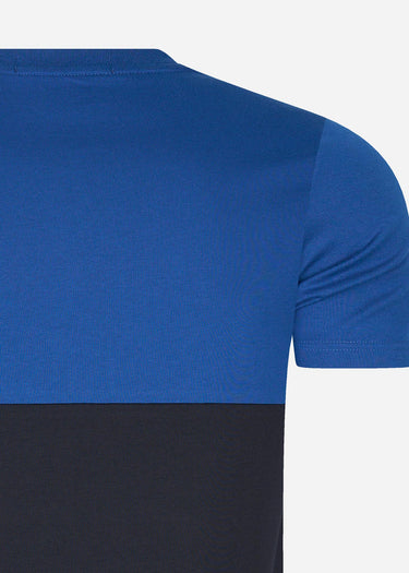 Fred Perry T-shirts Branded colour block t-shirt - navy