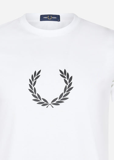Fred Perry T-shirts Laurel wreath graphic t-shirt - white