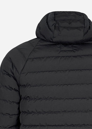 MA.Strum Jassen  Hooded down jacket - jet black