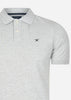 Hackett London Polo's Cotton pique polo shirt - light grey marl