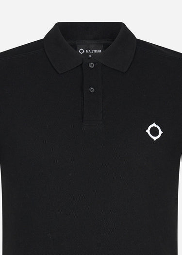 MA.Strum Polo's  SS pique polo - jet black