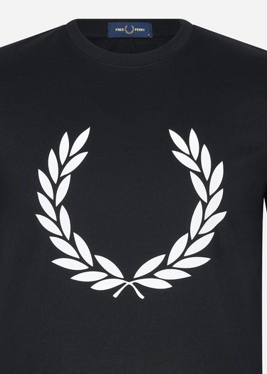 Fred Perry T-shirts  Badge detail t-shirt - black