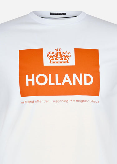 Weekend Offender T-shirts  Holland - white orange