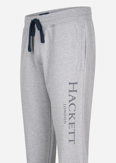 Hackett London Broeken  Terry logo joggers - light grey marl