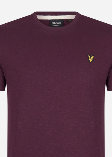 Lyle & Scott T-shirts Slub t-shirt - burgundy