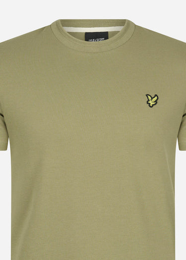Lyle & Scott T-shirts Crest tipped t-shirt - seaweed