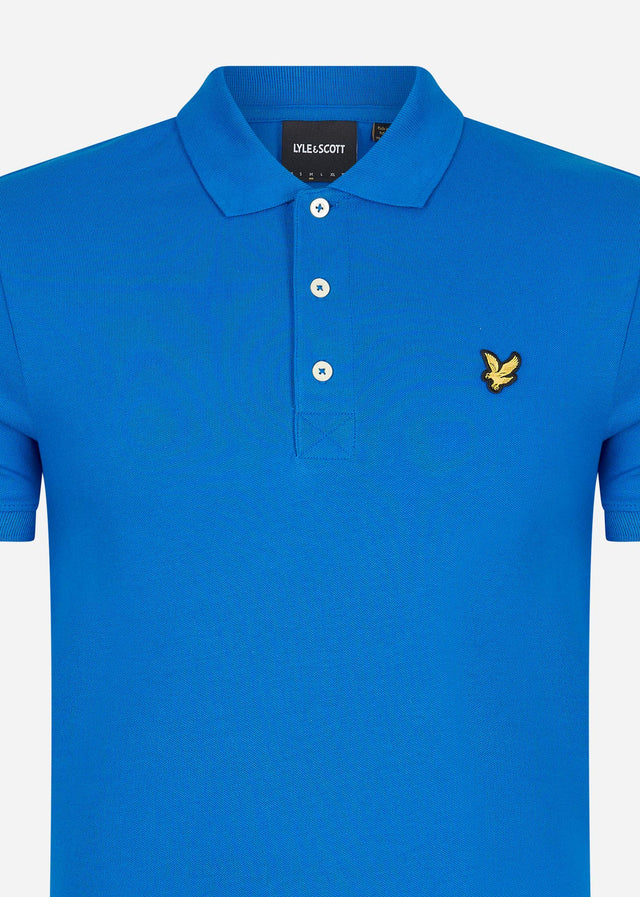 Lyle & Scott Poloshirts Plain polo shirt - bright blue