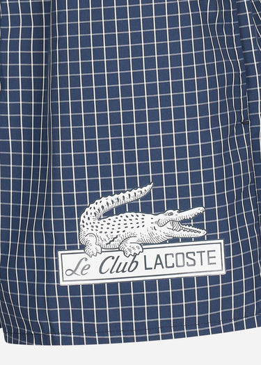 Lacoste Zwembroeken Checkered swimming trunks - navy blue lapland