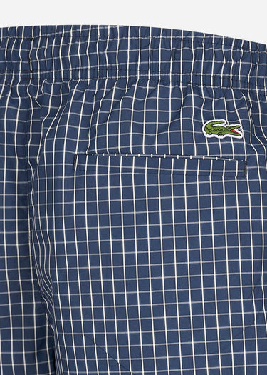 Lacoste Zwembroeken Checkered swimming trunks - navy blue lapland