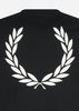 Fred Perry T-shirts Back graphic t-shirt - black