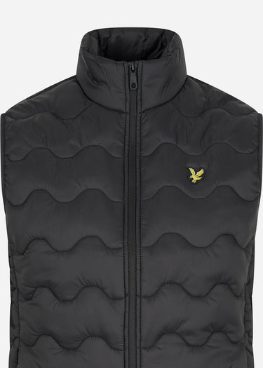 Lyle & Scott Bodywarmers Crest quilted gilet - jet black