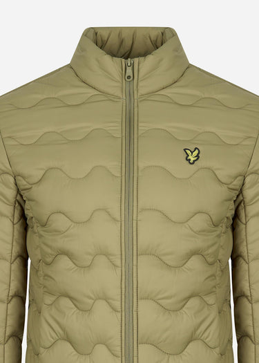 Lyle & Scott Jassen Crest quilted jacket - seaweed
