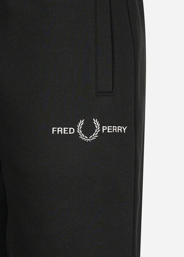 Fred Perry Korte Broeken Embroidered sweat short - black