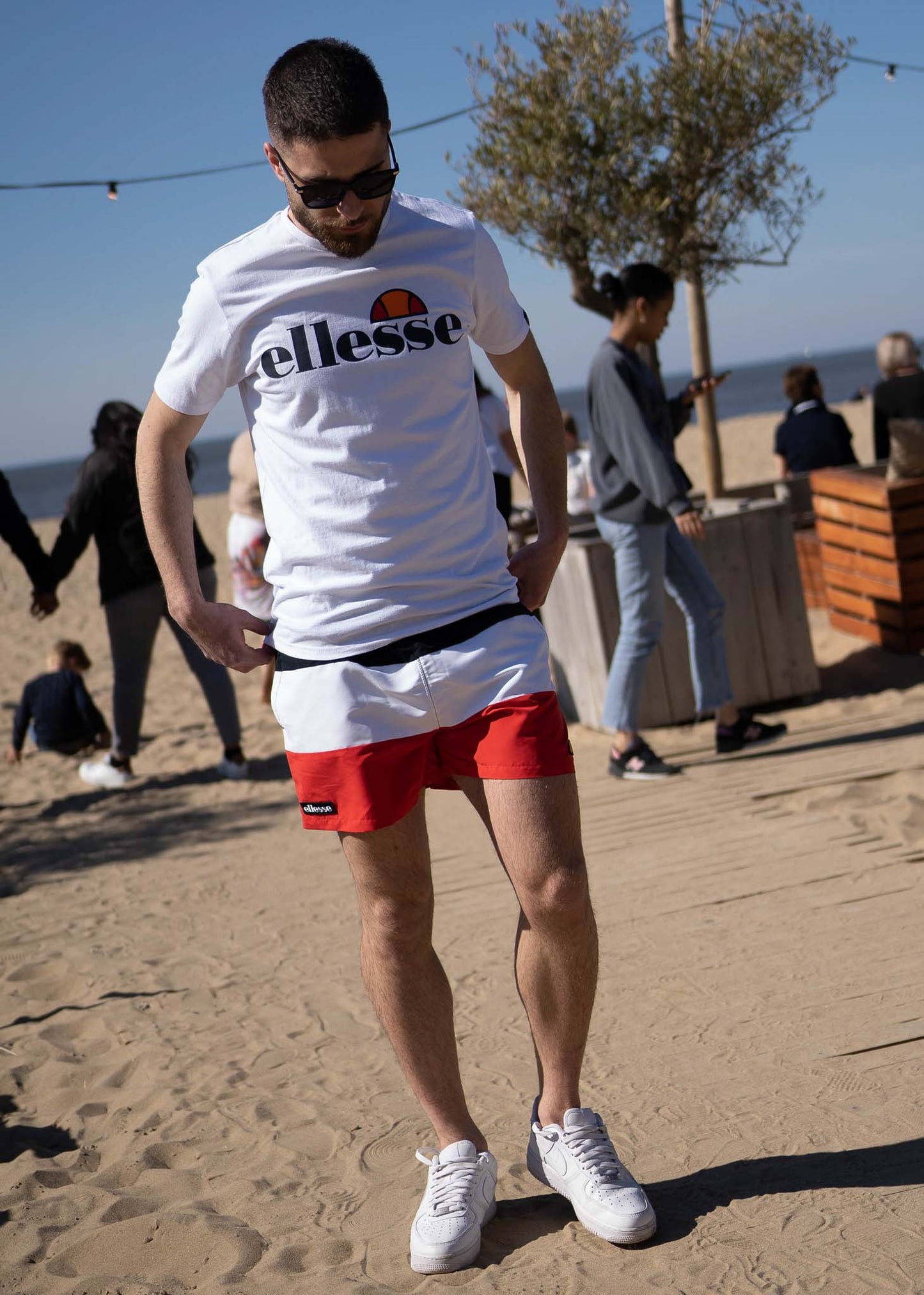 Ellesse Zwembroeken Cielo swim short - black red