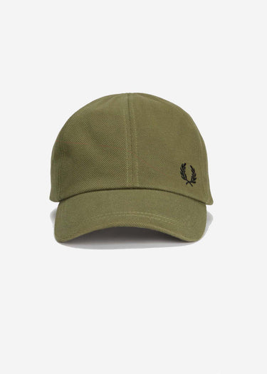 Fred Perry Petten Pique classic cap - uniform green