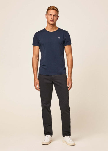 Hackett London T-shirts  Embroidered logo t-shirt - navy grey