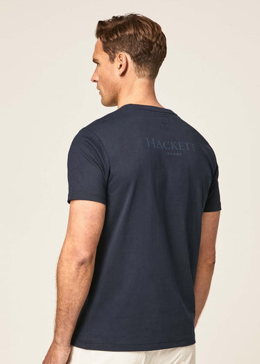 Hackett London T-shirts  Heritage logo tee - navy blazer