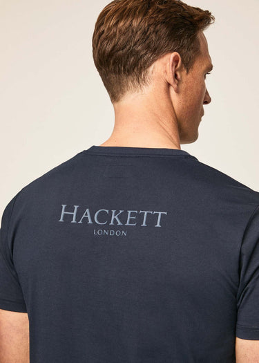 Hackett London T-shirts  Heritage logo tee - navy blazer