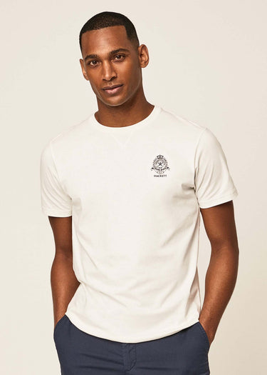 Hackett London T-shirts Heritage logo tee - white