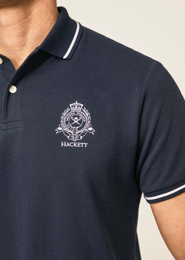 Hackett London Polo's  Heritage logo polo - navy blazer