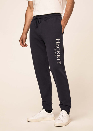 Hackett London Joggingbroeken Terry logo joggers - dark navy