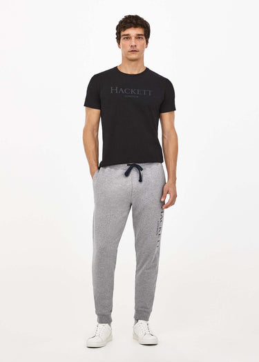 Hackett London Broeken  Terry logo joggers - light grey marl