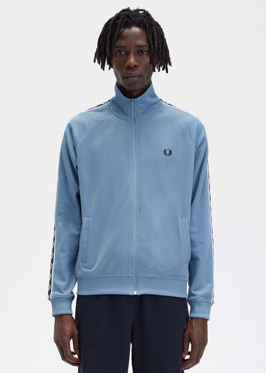 Fred Perry Vesten  Contrast tape track jacket - ash blue navy