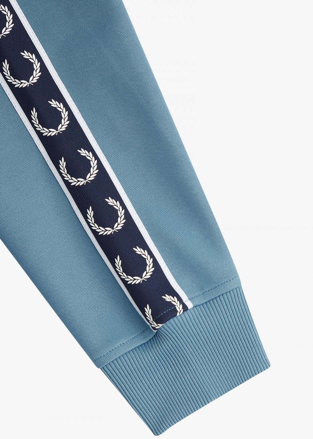 Fred Perry Sweatjacken Contrast tape track jacket - ash blue navy