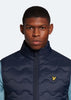 Lyle & Scott Bodywarmers Crest quilted gilet - dark navy