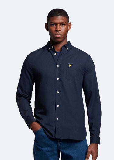 Lyle & Scott Overhemden  Light weight oxford shirt - dark navy