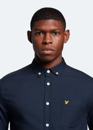 Lyle & Scott Overhemden  Light weight oxford shirt - dark navy
