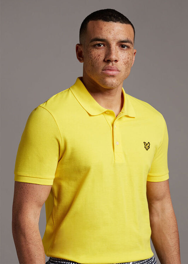 Lyle & Scott Poloshirts Plain polo shirt - buttercup yellow