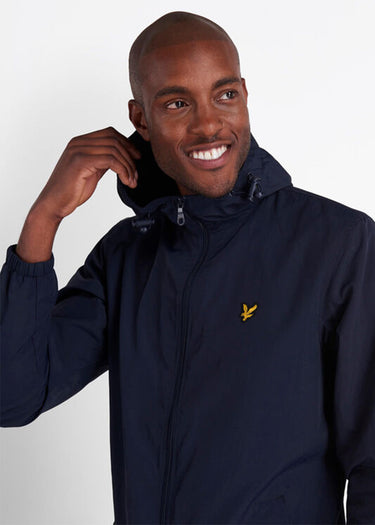 Lyle & Scott Jassen Zip through hooded jacket - dark navy