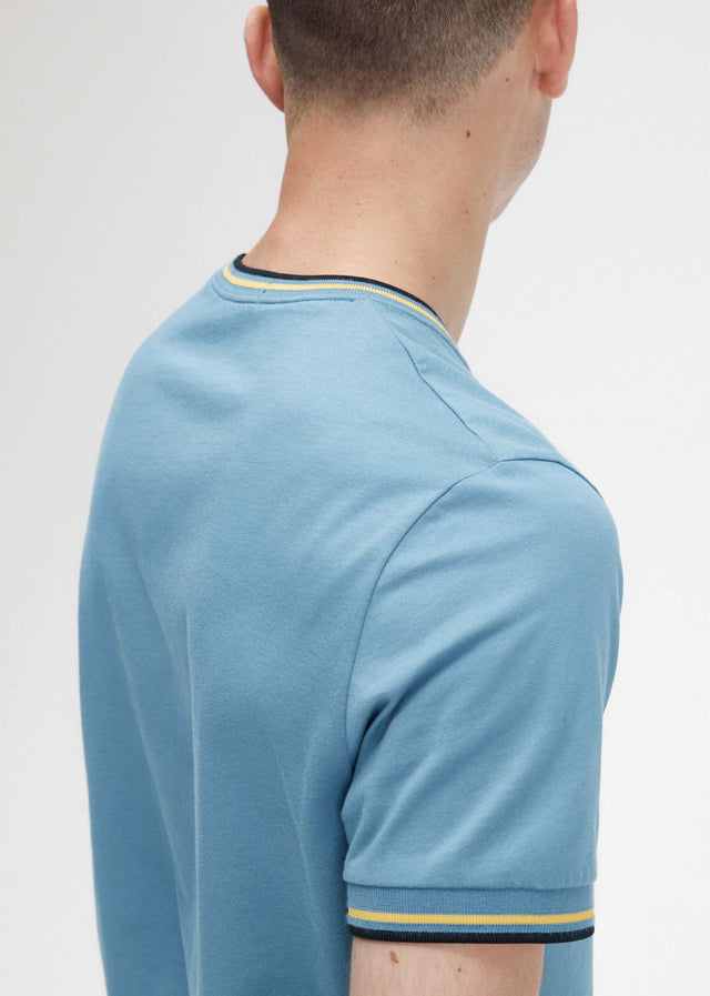 Fred Perry T-Shirts Twin tipped t-shirt - ash blue